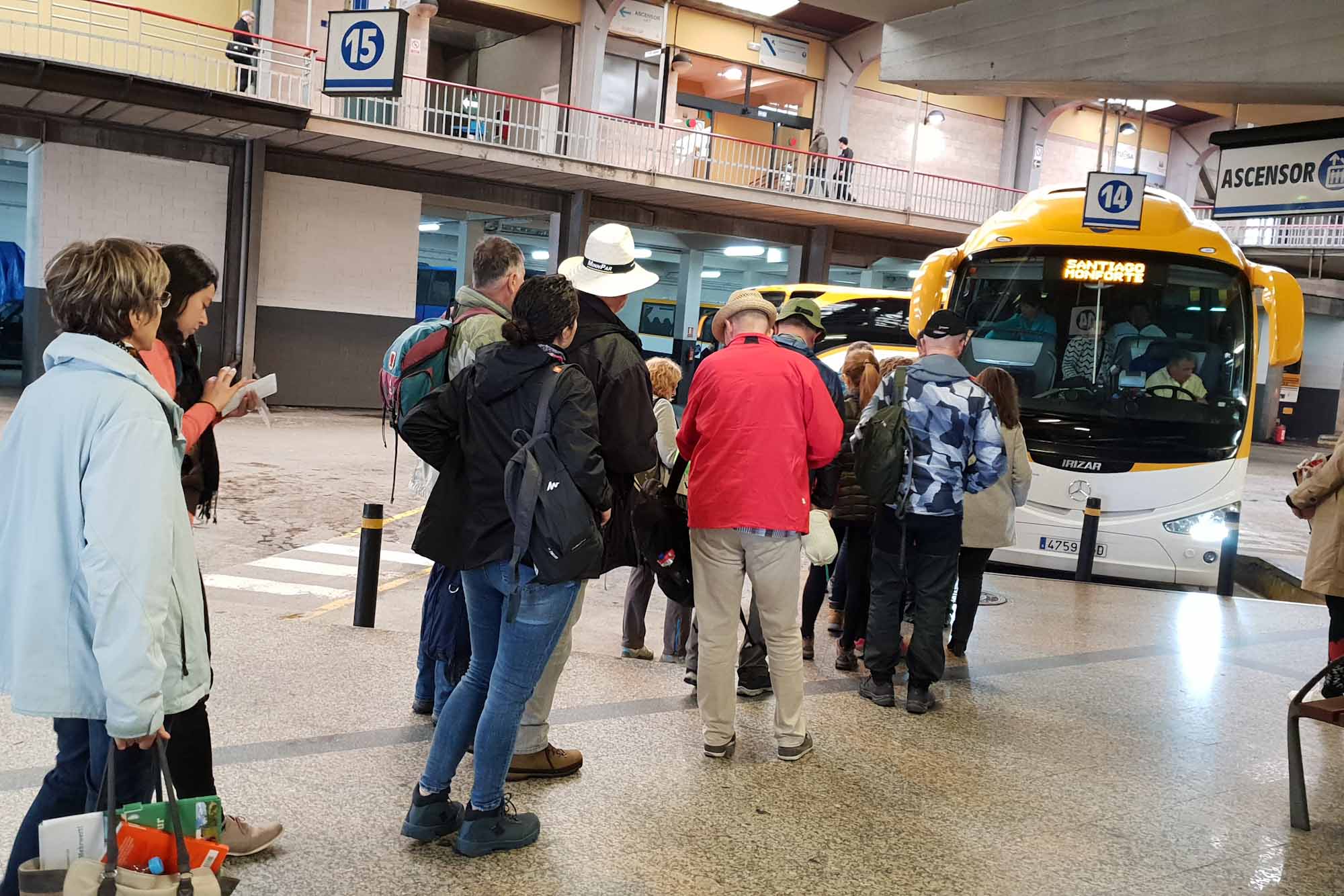 The bus to Sarria