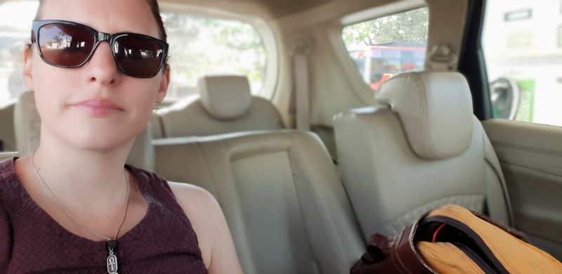 My private cab from Maheshwar to Mandu
