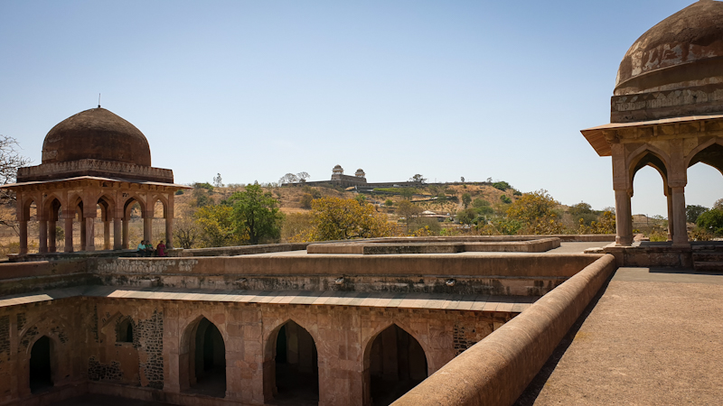 View of Roopmati's Pavilion from the roof of Baz Bahadu'rs Palace