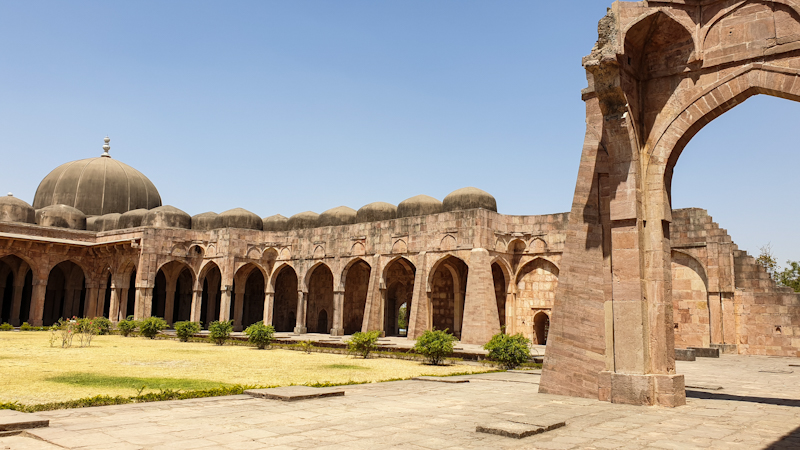 Inside Jami Masjid in Mandu