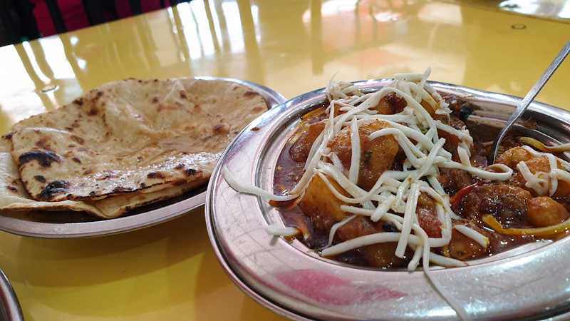 Food at Shivani Restaurant in Mandu